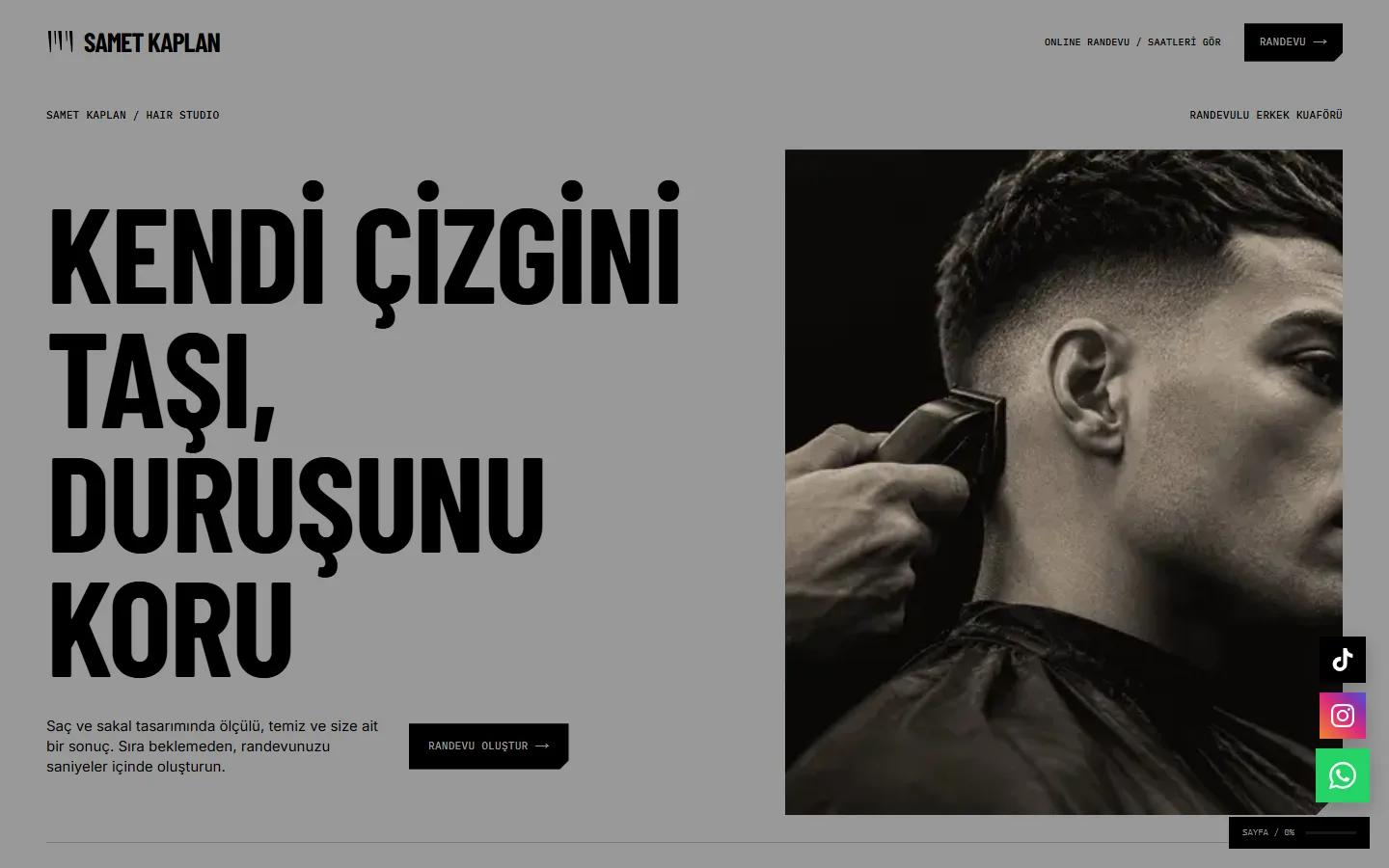 Samet Kaplan Hair Studio – Screenshots 1