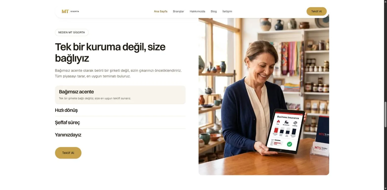 MT Sigorta – Ekran görüntüleri 3